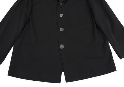 Yohji Yamamoto POUR HOMME Wool Gabardine Jacket Black Size M