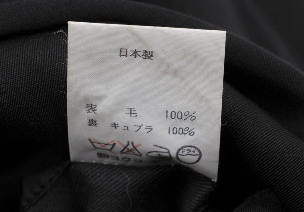 Yohji Yamamoto POUR HOMME Wool Gabardine Jacket Black Size M