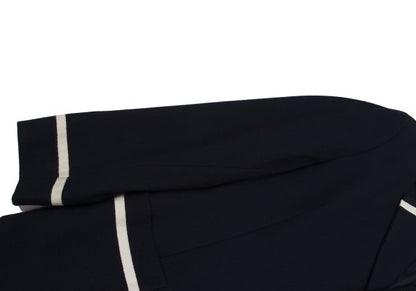 Yohji Yamamoto POUR HOMME Taping Wool Jacket Navy Size M