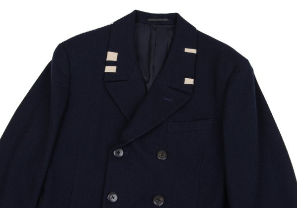 Yohji Yamamoto POUR HOMME Taping Wool Double Jacket Size S