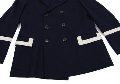 Yohji Yamamoto POUR HOMME Taping Wool Double Jacket Size S