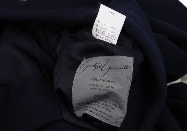 Yohji Yamamoto POUR HOMME Taping Wool Double Jacket Size S