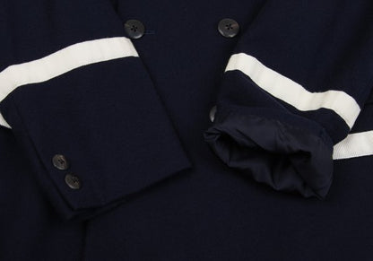 Yohji Yamamoto POUR HOMME Taped Wool Jacket Navy Size S