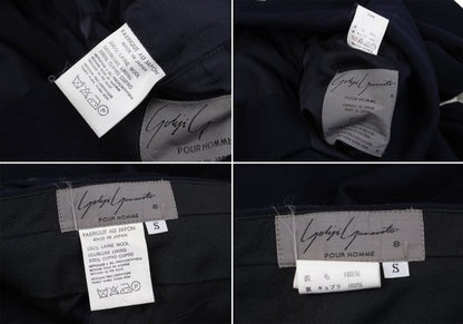 Yohji Yamamoto POUR HOMME Taped Wool Jacket Navy Size S