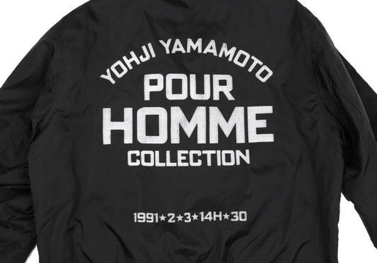 Yohji Yamamoto POUR HOMME 91AW Back Jacket Black Size L