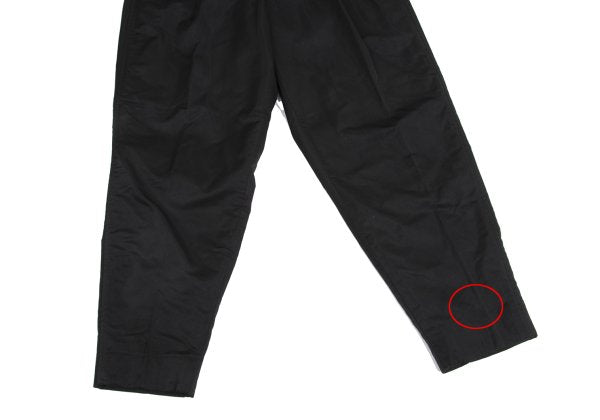 Yohji Yamamoto POUR HOMME Black Quilted Tapered Pants Size M