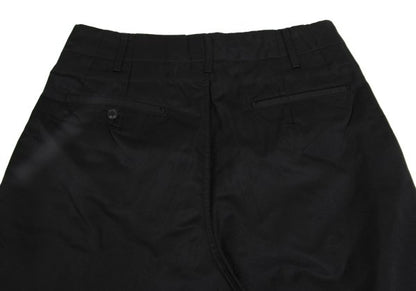 Yohji Yamamoto POUR HOMME Black Quilted Tapered Pants Size M