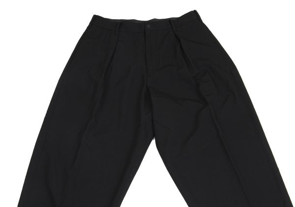 Yohji Yamamoto POUR HOMME Wool Gab Tuck Pants Black Size L
