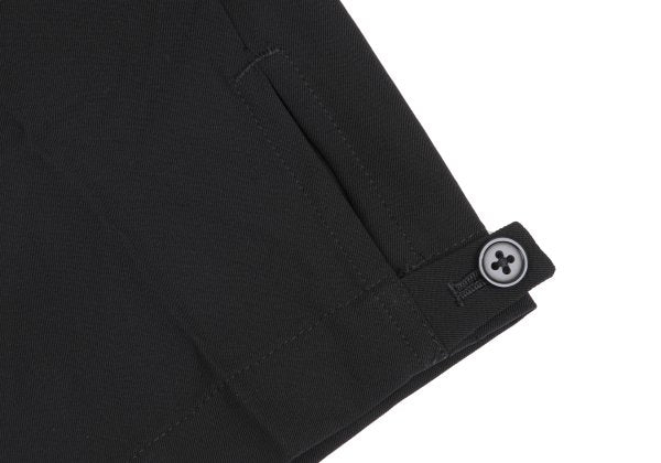 Yohji Yamamoto POUR HOMME Wool Gab Tuck Pants Black Size L