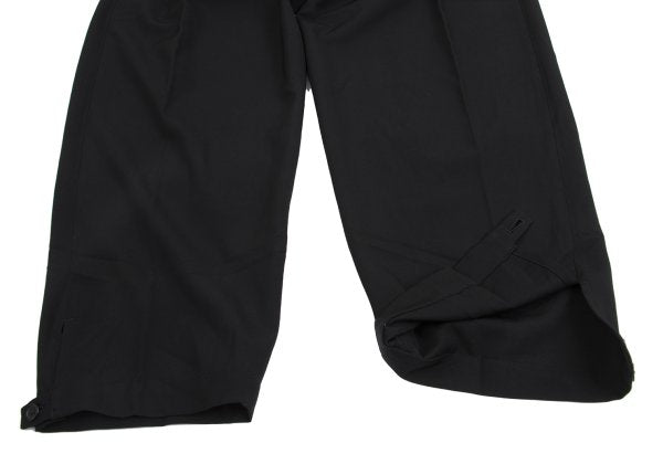 Yohji Yamamoto POUR HOMME Wool Gab Tuck Pants Black Size L