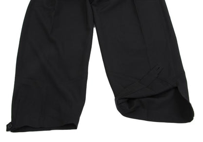 Yohji Yamamoto POUR HOMME Wool Gab Tuck Pants Black Size L