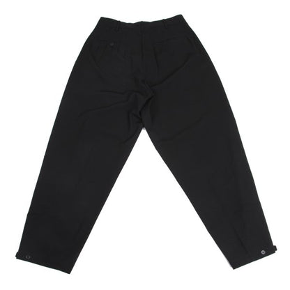 Yohji Yamamoto POUR HOMME Wool Gab Tuck Pants Black Size L