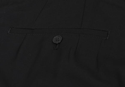 Yohji Yamamoto POUR HOMME Wool Gab Tuck Pants Black Size L