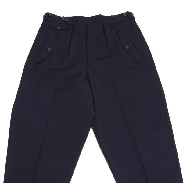 Yohji Yamamoto POUR HOMME Wool Gab Ankle Pants Navy Size S