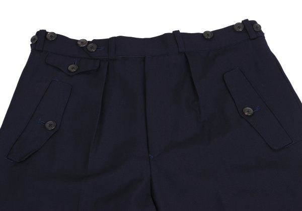Yohji Yamamoto POUR HOMME Wool Gab Ankle Pants Navy Size S