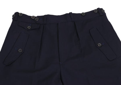 Yohji Yamamoto POUR HOMME Wool Gab Ankle Pants Navy Size S