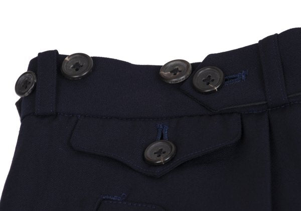 Yohji Yamamoto POUR HOMME Wool Gab Ankle Pants Navy Size S