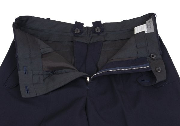 Yohji Yamamoto POUR HOMME Wool Gab Ankle Pants Navy Size S