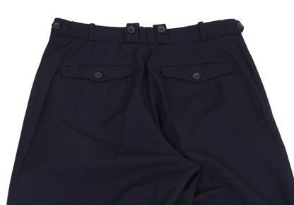 Yohji Yamamoto POUR HOMME Wool Gab Ankle Pants Navy Size S
