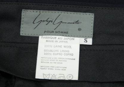 Yohji Yamamoto POUR HOMME Wool Gab Ankle Pants Navy Size S