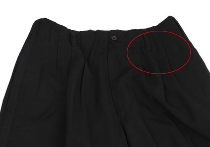 Yohji Yamamoto POUR HOMME Wool Gabardine Pants Black Size S