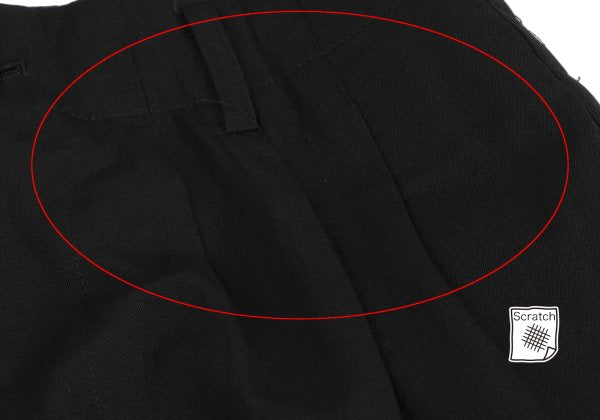 Yohji Yamamoto POUR HOMME Wool Gabardine Pants Black Size S