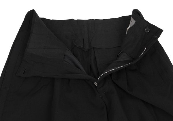 Yohji Yamamoto POUR HOMME Wool Gabardine Pants Black Size S