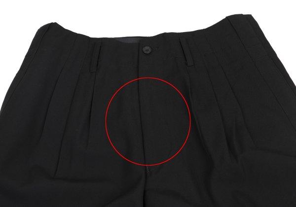 Yohji Yamamoto POUR HOMME Wool Gabardine Pants Black Size M