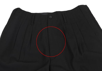 Yohji Yamamoto POUR HOMME Wool Gabardine Pants Black Size M