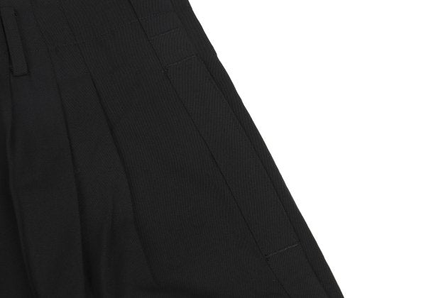 Yohji Yamamoto POUR HOMME Wool Gabardine Pants Black Size M