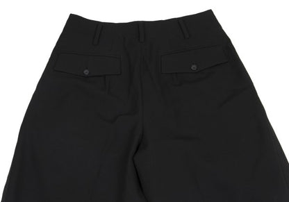 Yohji Yamamoto POUR HOMME Wool Gabardine Pants Black Size M