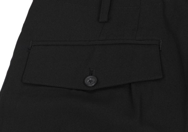 Yohji Yamamoto POUR HOMME Wool Gabardine Pants Black Size M