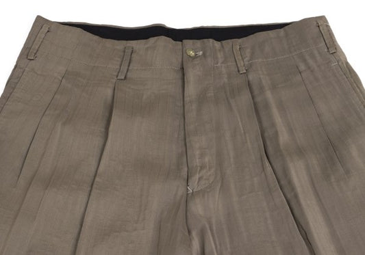 Yohji Yamamoto POUR HOMME Rayon Cupro Pants Beige Size M