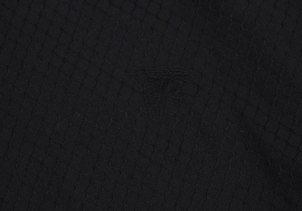 GIANNI VERSACE Honeycomb Weave Fly-Front Shirt Navy Size 54