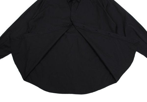 GIANNI VERSACE Honeycomb Weave Fly-Front Shirt Navy Size 54