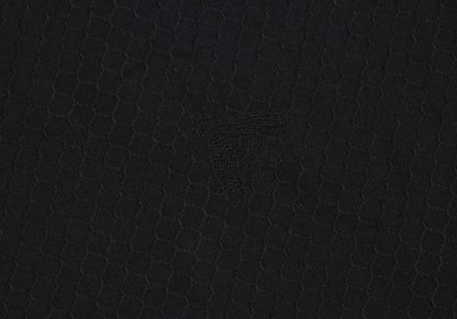 GIANNI VERSACE Honeycomb Weave Fly-Front Shirt Navy Size 54