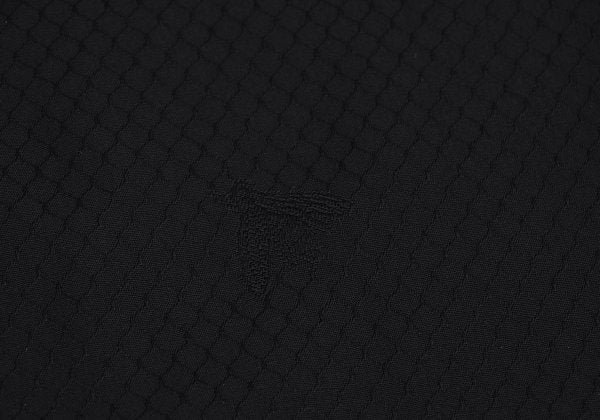 GIANNI VERSACE Honeycomb Weave Fly Front Shirt Navy Size 54