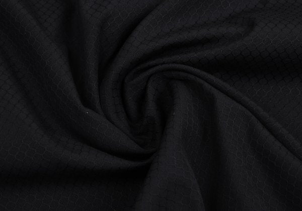 GIANNI VERSACE Honeycomb Weave Fly Front Shirt Navy Size 54
