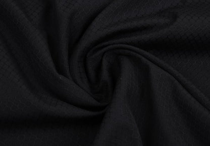 GIANNI VERSACE Honeycomb Weave Fly Front Shirt Navy Size 54