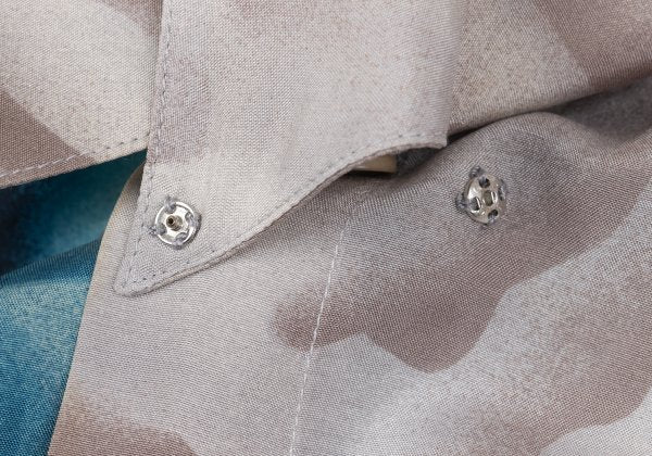 GIANNI VERSACE Gradation Flower Print Shirt Brown Size 54