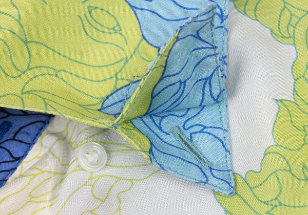 GIANNI VERSACE Medusa Print Silk Shirt White Size 54