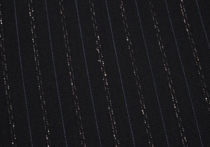 GIANNI VERSACE Black Wool Stripe 3B Jacket Size 54