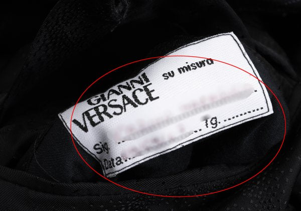 GIANNI VERSACE Black Wool Stripe 3B Jacket Size 54