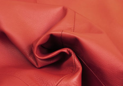 GIANNI VERSACE Double Pocket Leather Blazer Red Size L