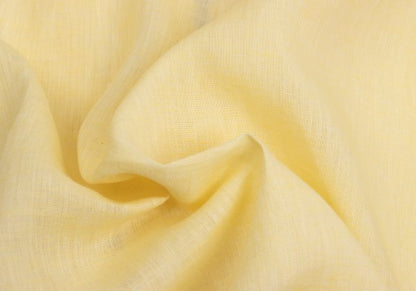 VERSACE Front Decorative Linen Shirt Yellow Size L