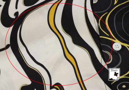 VERSACE Multi Circle Print Polyester Shirt White Size 56