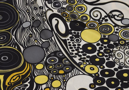 VERSACE Multi Circle Print Polyester Shirt White Size 56