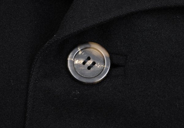 VERSACE Zip Pocket Wool Blend Coat Black Size 54