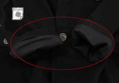 VERSACE Zip Pocket Wool Blend Coat Black Size 54