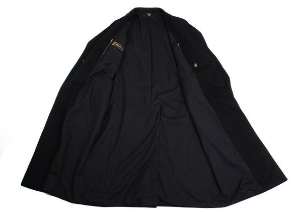 VERSACE Zip Pocket Wool Blend Coat Black Size 54